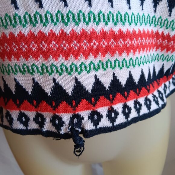 Women's Small Vintage Hooded Sweater by Monarch Knits 1970's Boho Cottage USA - Picture 5 of 7